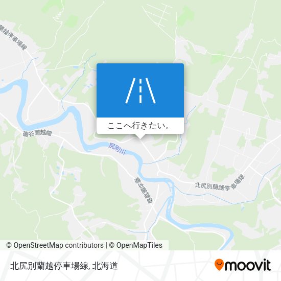北尻別蘭越停車場線地図
