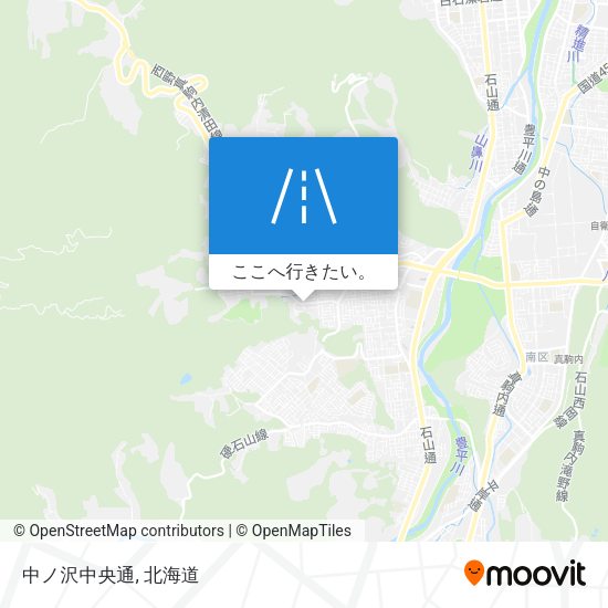 中ノ沢中央通地図