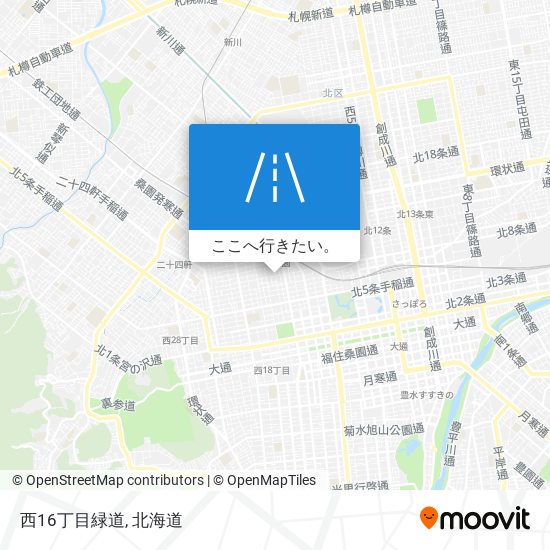 西16丁目緑道地図