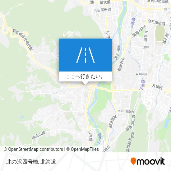 北の沢四号橋地図