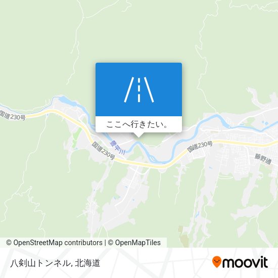 八剣山トンネル地図