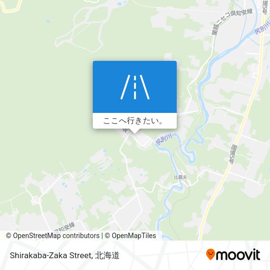 Shirakaba-Zaka Street地図
