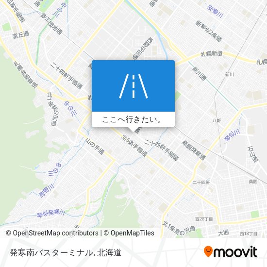 発寒南バスターミナル地図