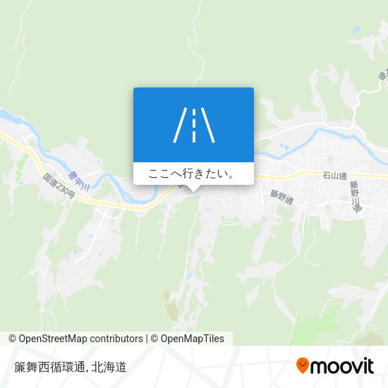 簾舞西循環通地図