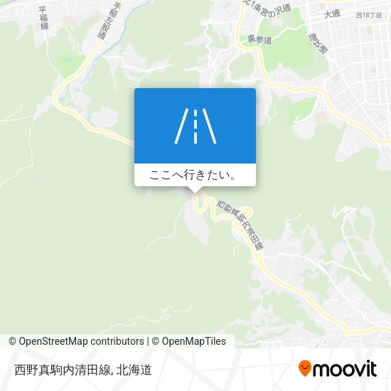 西野真駒内清田線地図
