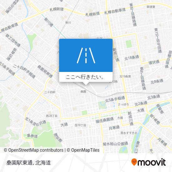 桑園駅東通地図