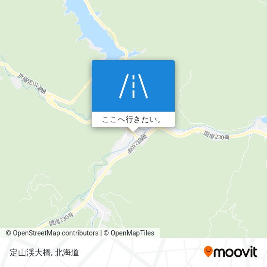 定山渓大橋地図