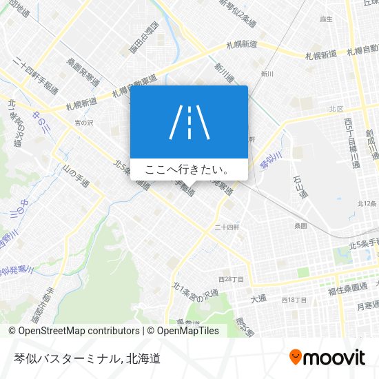 琴似バスターミナル地図