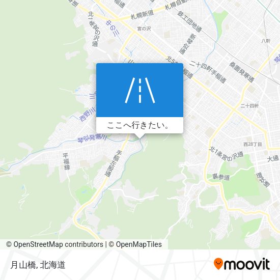 月山橋地図