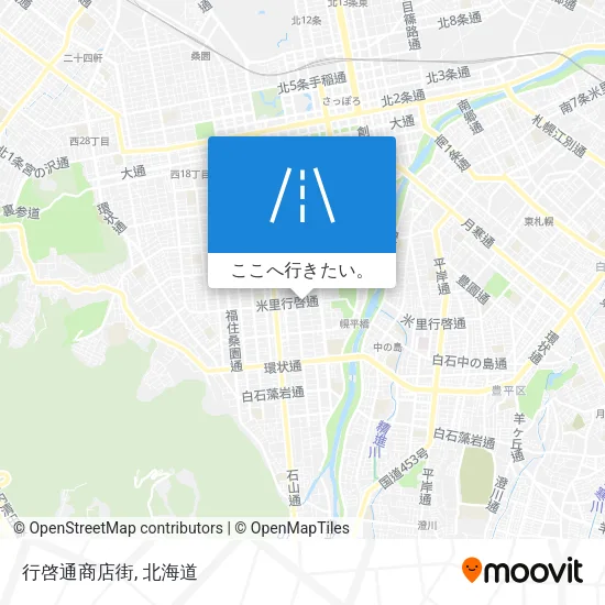 行啓通商店街地図
