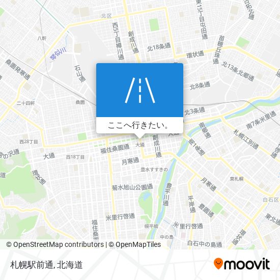 札幌駅前通地図