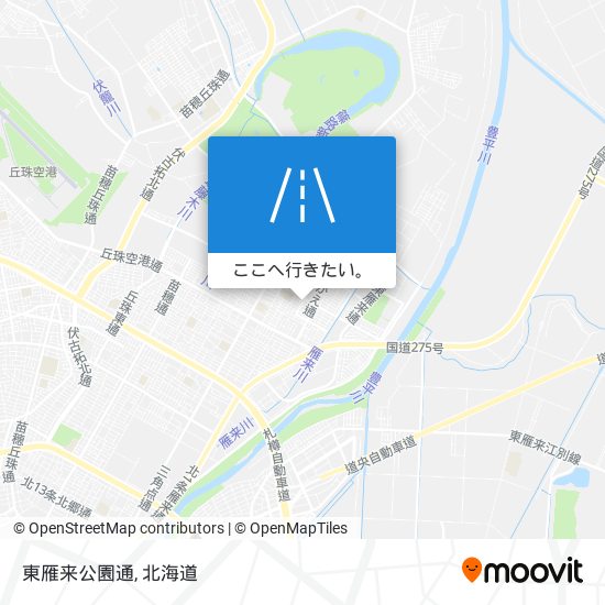 東雁来公園通地図