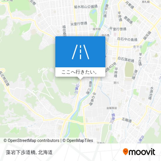 藻岩下歩道橋地図