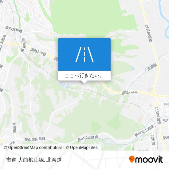 市道 大曲椴山線地図
