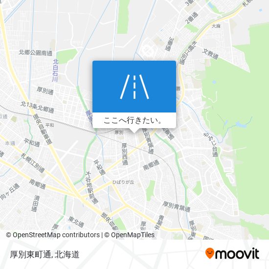 厚別東町通地図