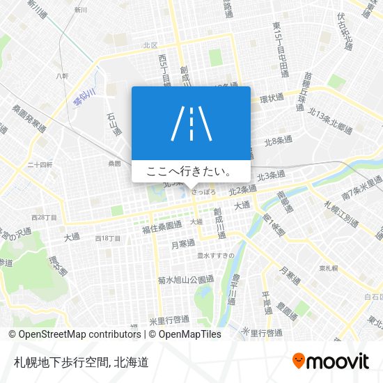 札幌地下歩行空間地図