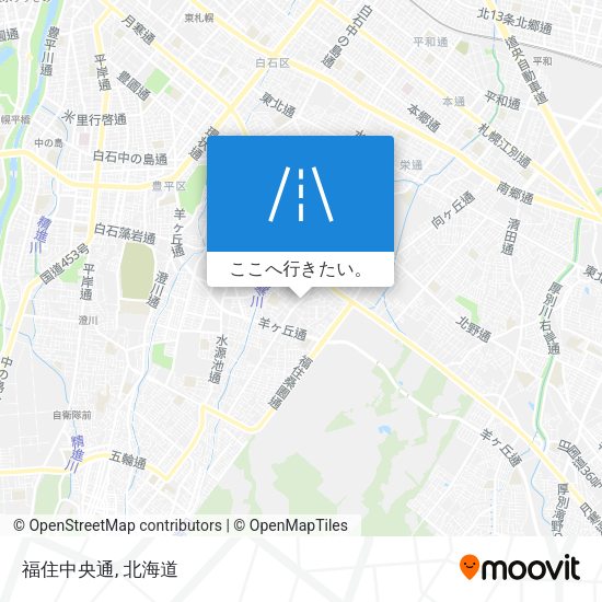 福住中央通地図
