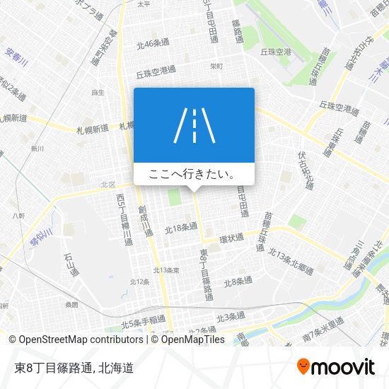 東8丁目篠路通地図