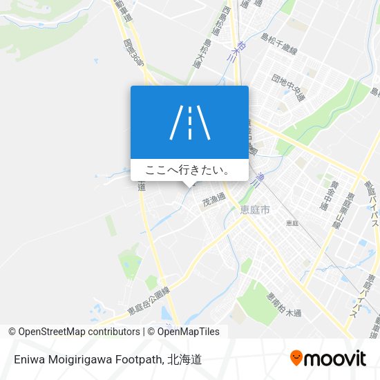 Eniwa Moigirigawa Footpath地図