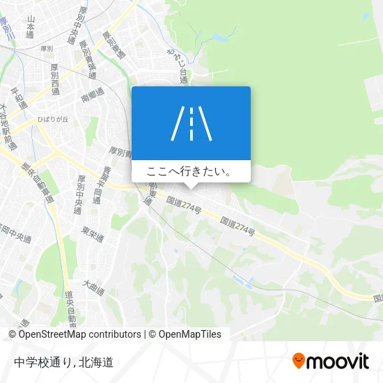 中学校通り地図