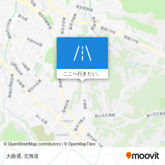 大曲通地図