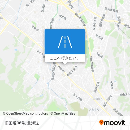 旧国道36号地図
