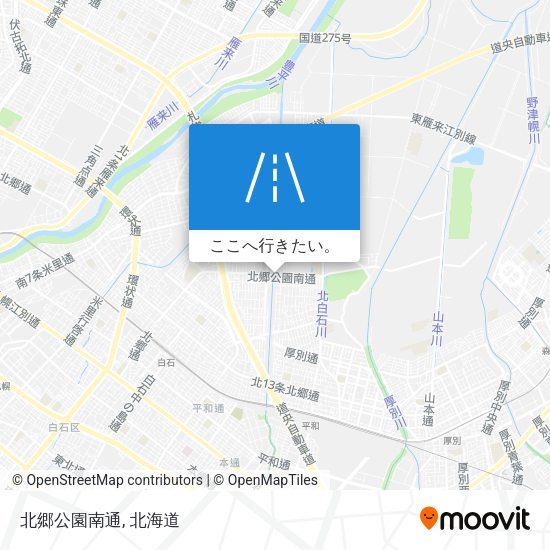 北郷公園南通地図