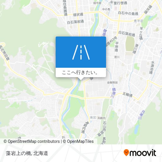 藻岩上の橋地図