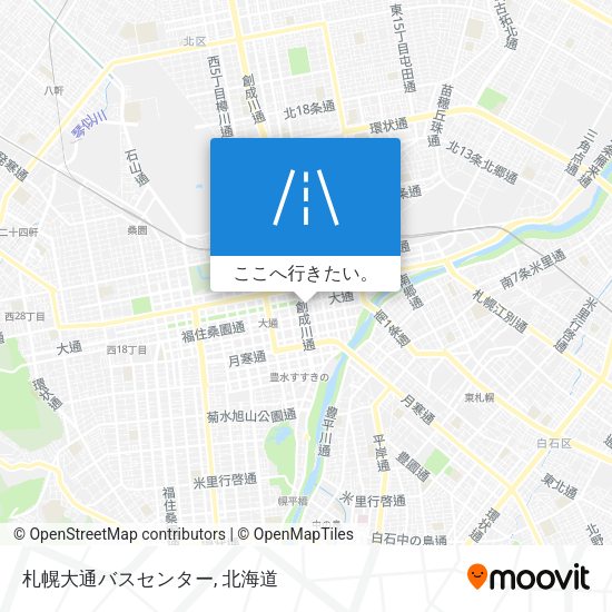 札幌大通バスセンター地図
