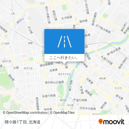 狸小路1丁目地図