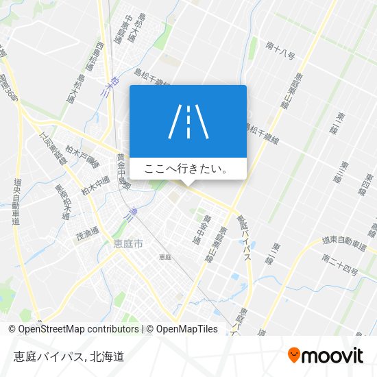 恵庭バイパス地図