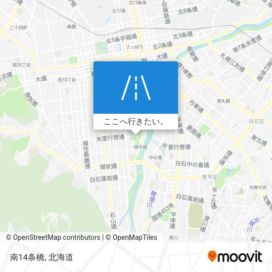 南14条橋地図