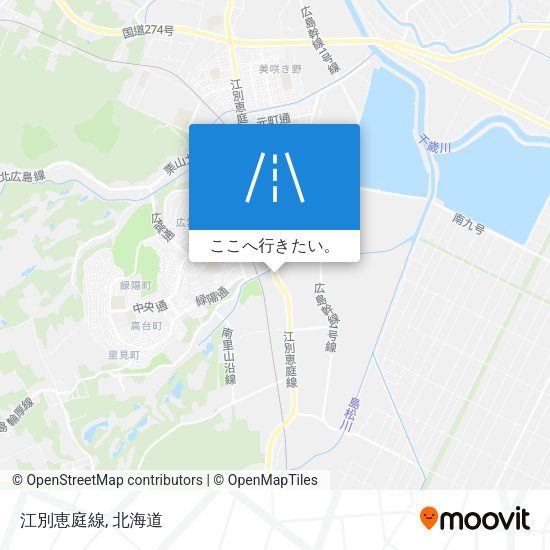 江別恵庭線地図