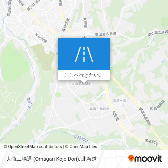 大曲工場通 (Omagari Kojo Dori)地図