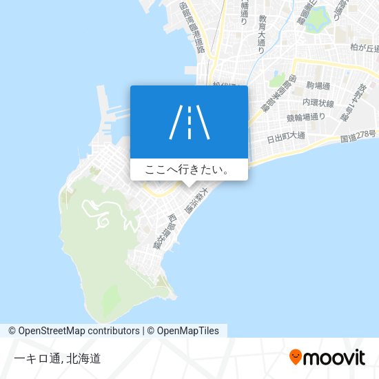 一キロ通地図