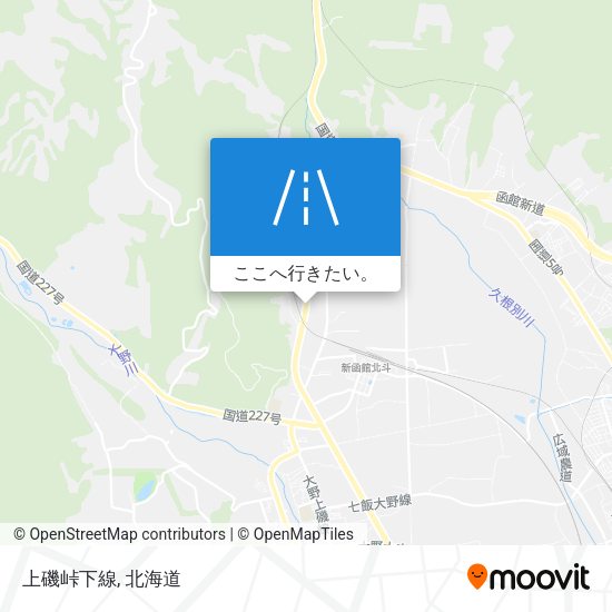 上磯峠下線地図