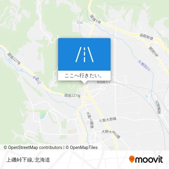 上磯峠下線地図