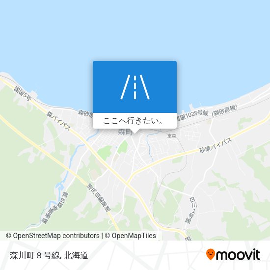 森川町８号線地図