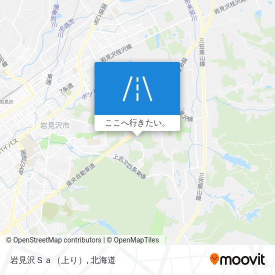 岩見沢Ｓａ（上り）地図