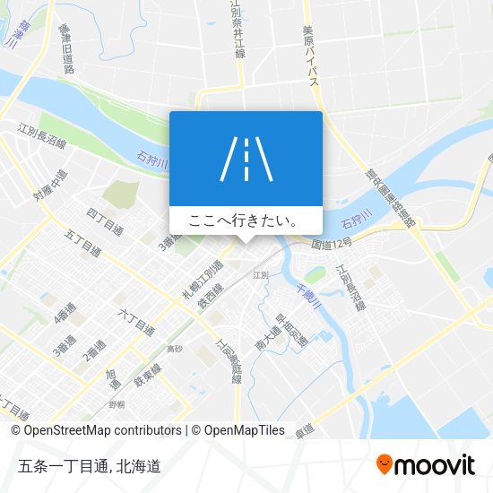 五条一丁目通地図