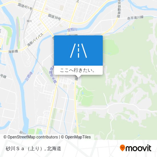 砂川Ｓａ（上り）地図