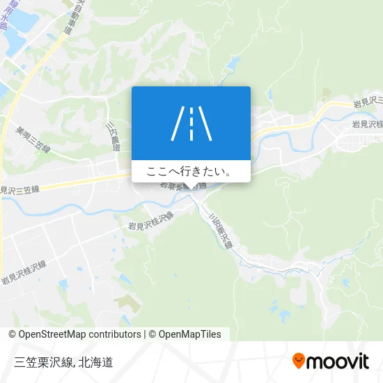 三笠栗沢線地図