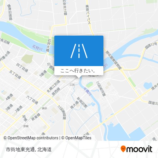 市街地東光通地図
