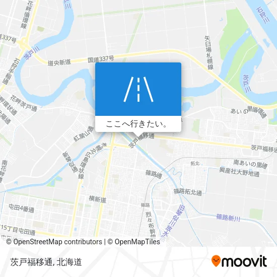 茨戸福移通地図