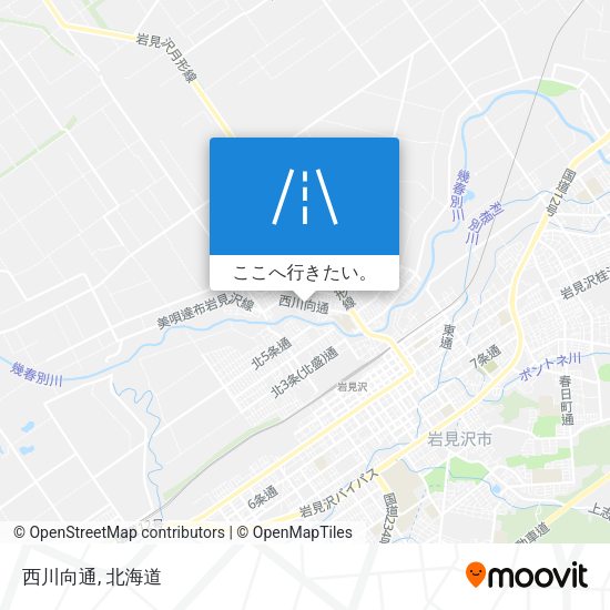 西川向通地図