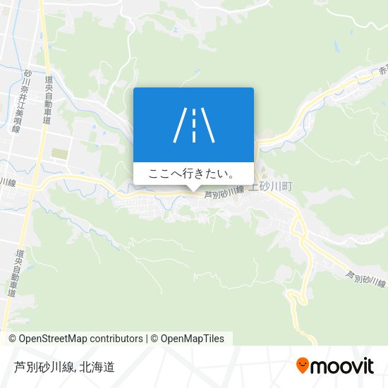 芦別砂川線地図