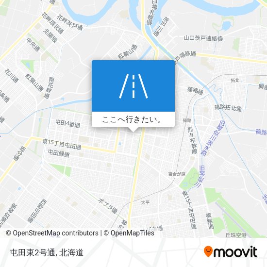 屯田東2号通地図