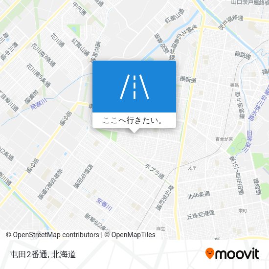 屯田2番通地図