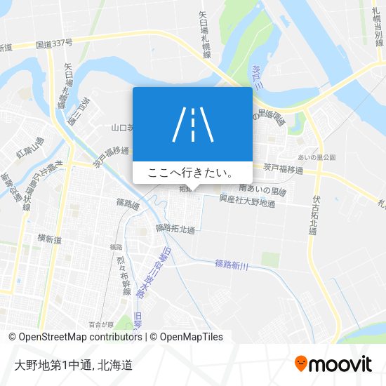 大野地第1中通地図