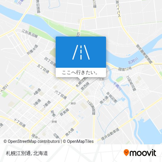 札幌江別通地図